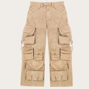 Baggy Utility Distressed Cargo Jeans